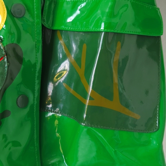 Kidorable 3T Frog Rain Coat Jacket Green, Yellow, Red. - Picture 3 of 6